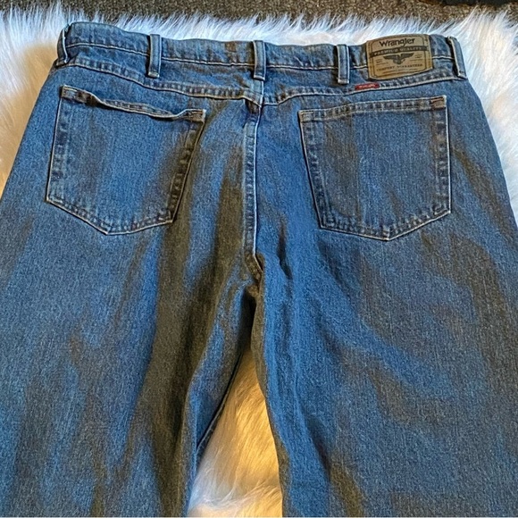 Wrangler Jean Mens Size 38 X 34 Blue Pockets Denim - Picture 4 of 8